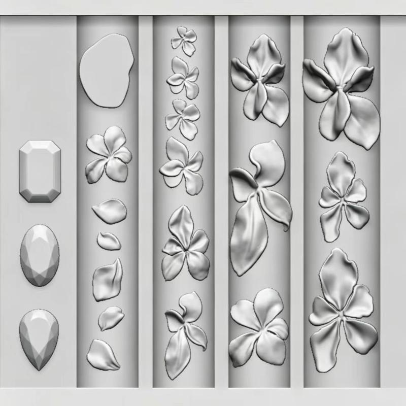 Resin Art Easy - Siliconen bloem- en edelsteenmal, eenvoudig te