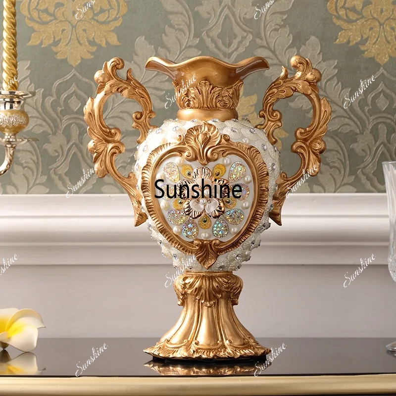 Resin Art Wedding Gift - Europese Luxe Paleis Hars Vaas Ornamenten