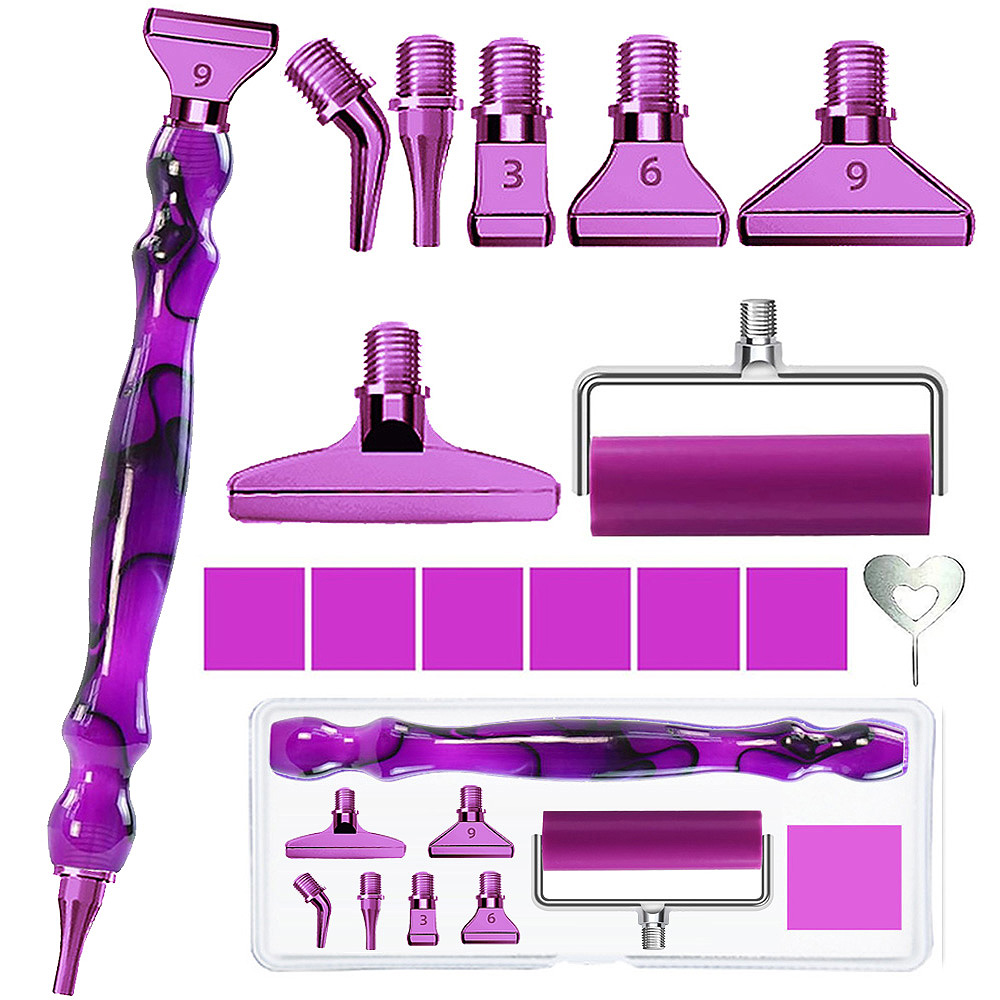 Resin Art Set - Diamantschilderij pen accessoire gereedschapsset, metalen roestvrijstalen