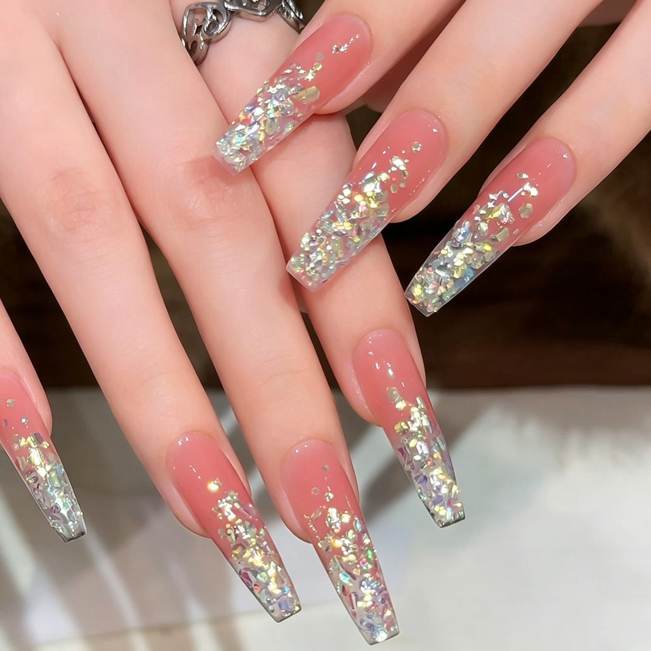 Resin Art Easy - Chaser Iridescent Broken Diamond Glitter Nagelgel,