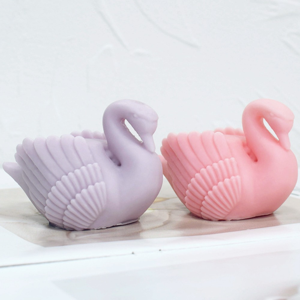 Resin Art Wedding Gift - Witte Zwaan Siliconen Kaarsvorm Cygnus Vogel