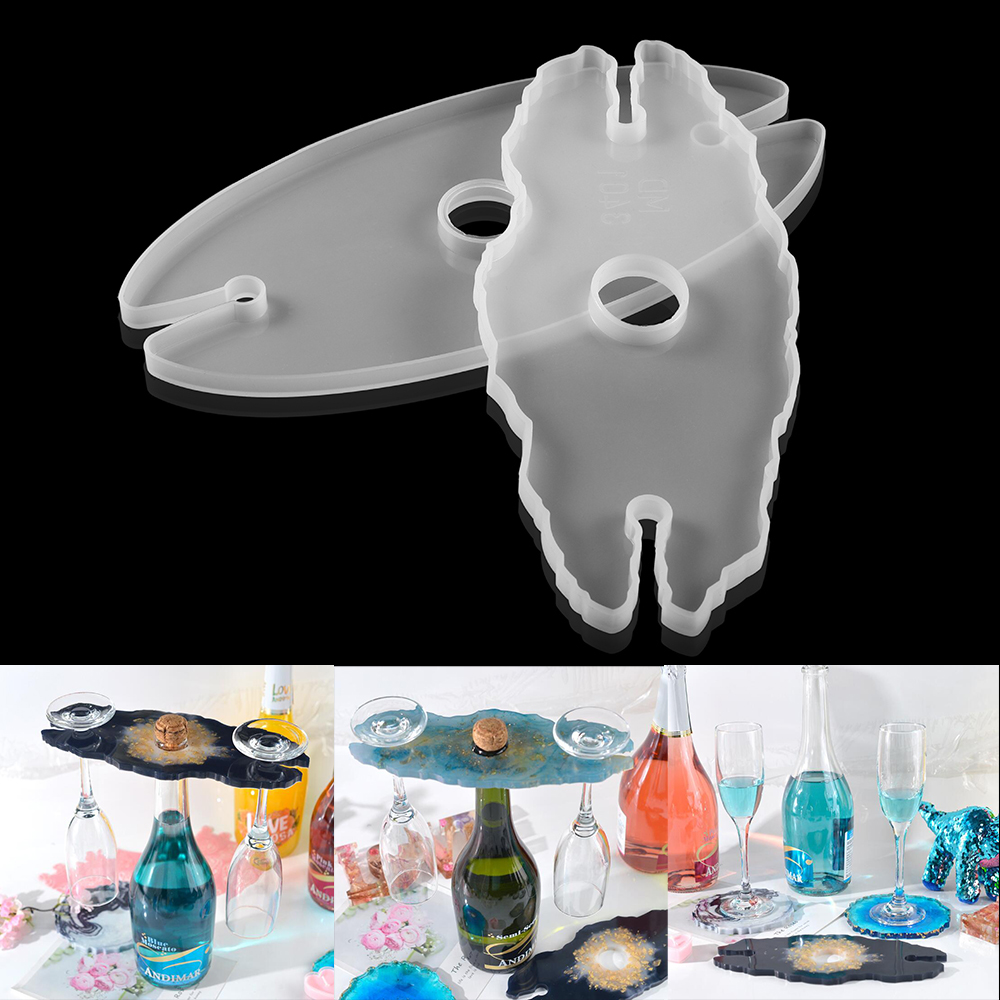 Resin Art Equipment - 1Pcs Wijnrek Siliconen Mallen Rode Wijn