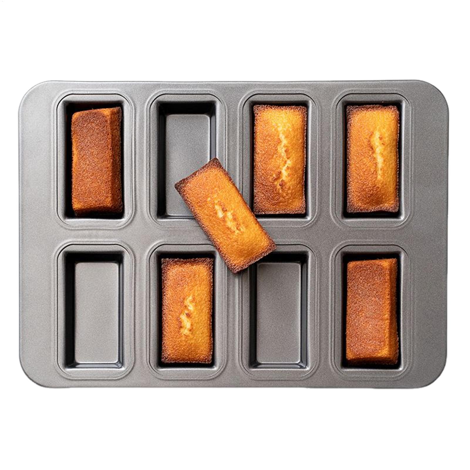 Tray Mold Rectangle - Koekvorm van koolstofstaal, antiaanbak bakvorm, 8