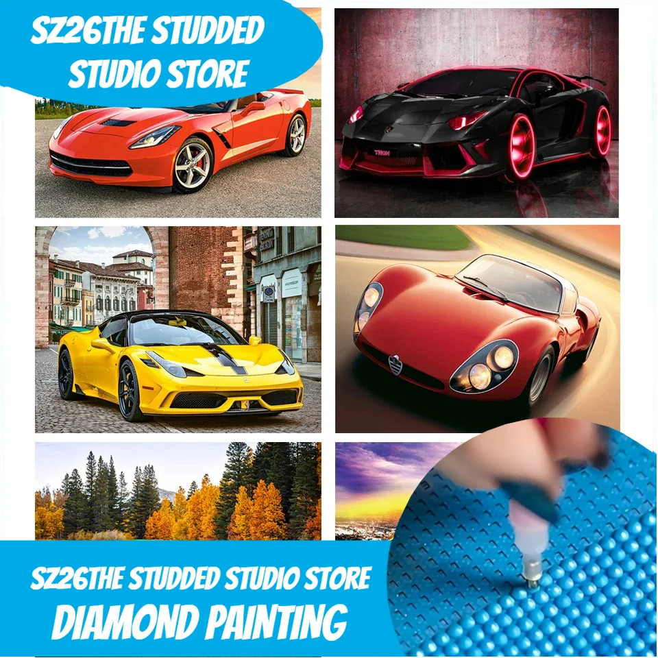 Resin Art Images - Sz26 De met studs versierde diamanten