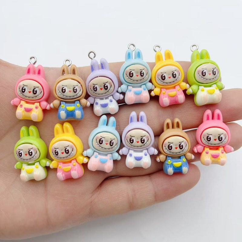Resin Art Engagement - 10 stuks Kawaii Konijn Aardbei Huis