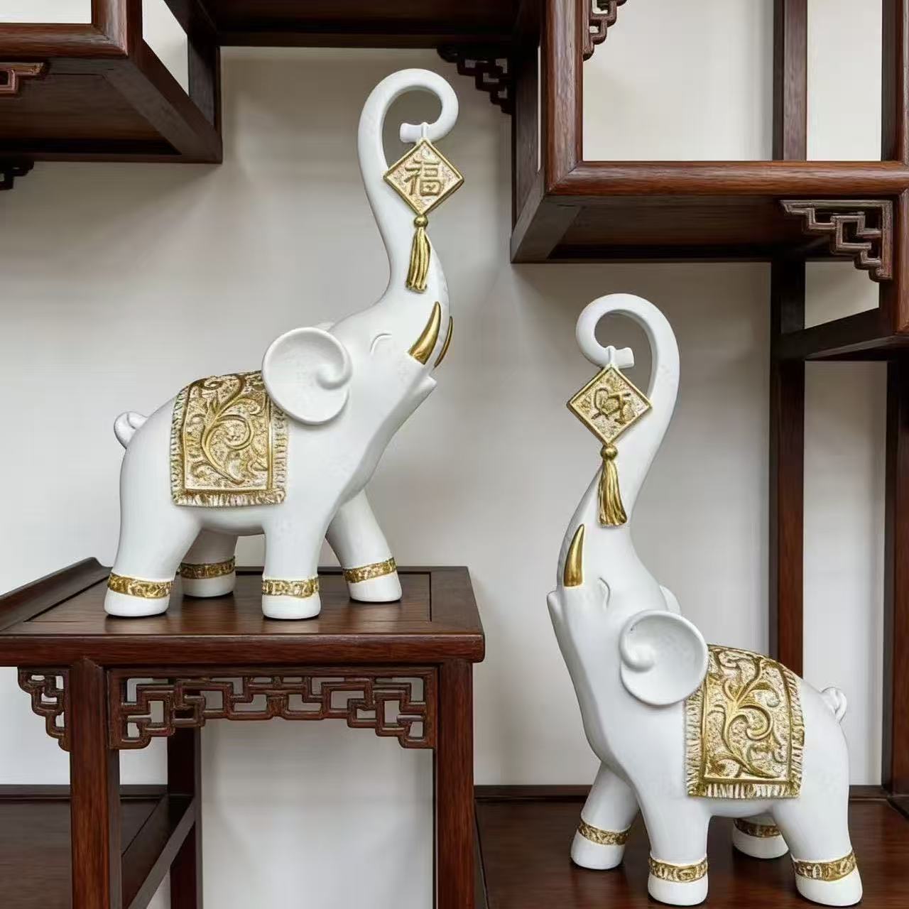 Resin Art Wedding Gift - Een paar Chinese stijl gelukkige rijkdom