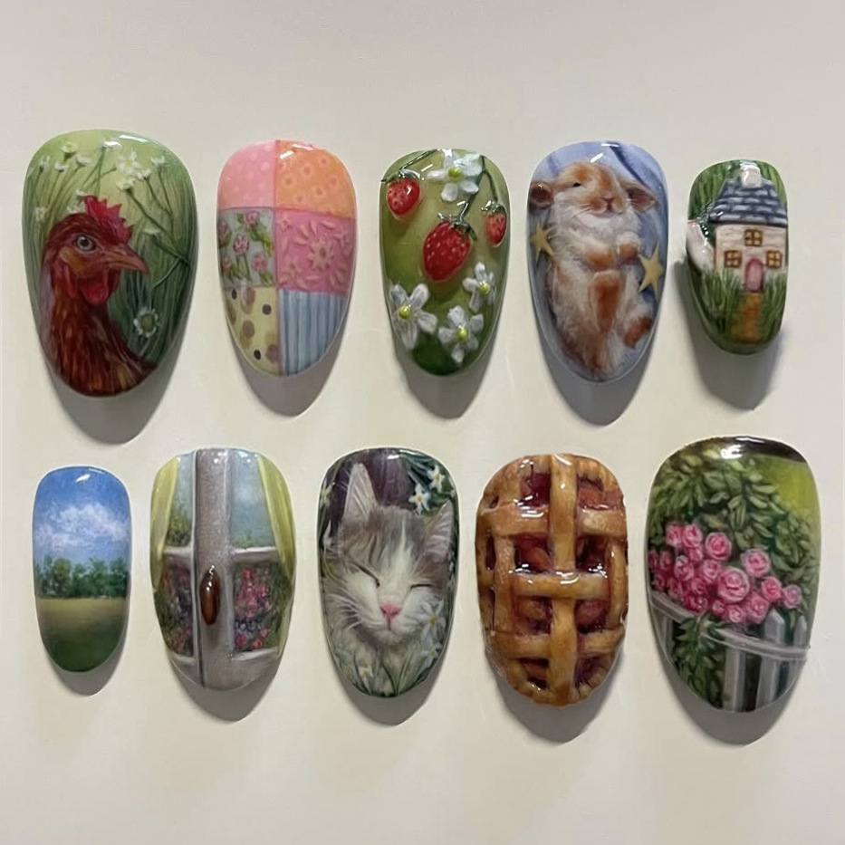 Resin Art Flower - 24 stuks pastorale stijl amandelpers op