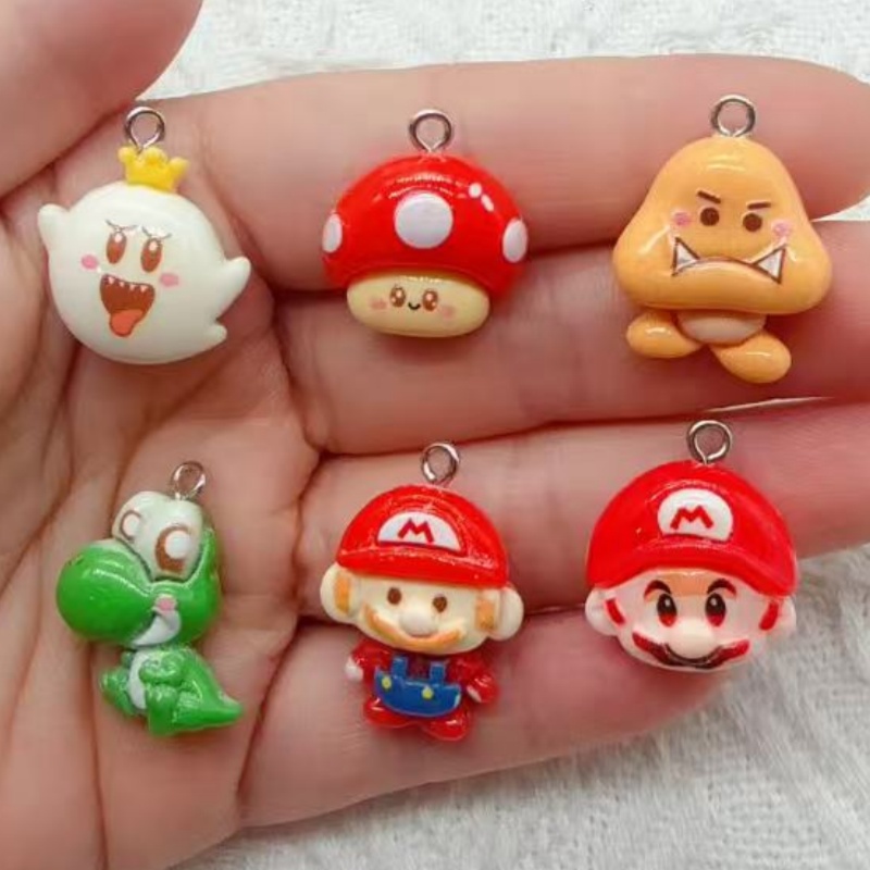 Resin Art Engagement - 10 stuks hars cartoon hangers, DIY