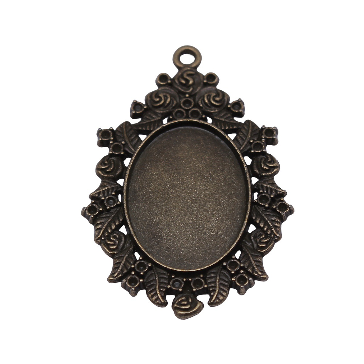 Bezels Pendant Resin - Fit 18x25mm Bezel Tray Setting Alloy