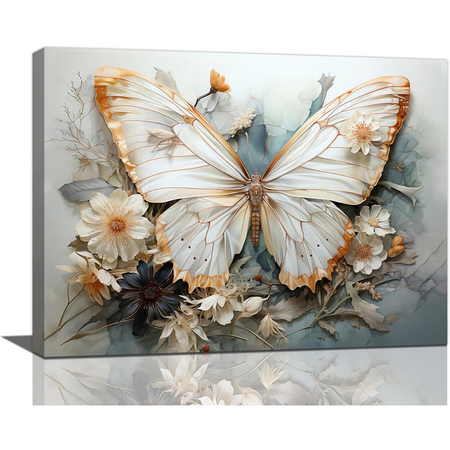 Resin Art Images - Vlinder Bloem diamant schilderij kit Decoratieve