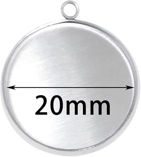 20-delige roestvrijstalen rond - Bezels Pendant Resin recensie en prijs