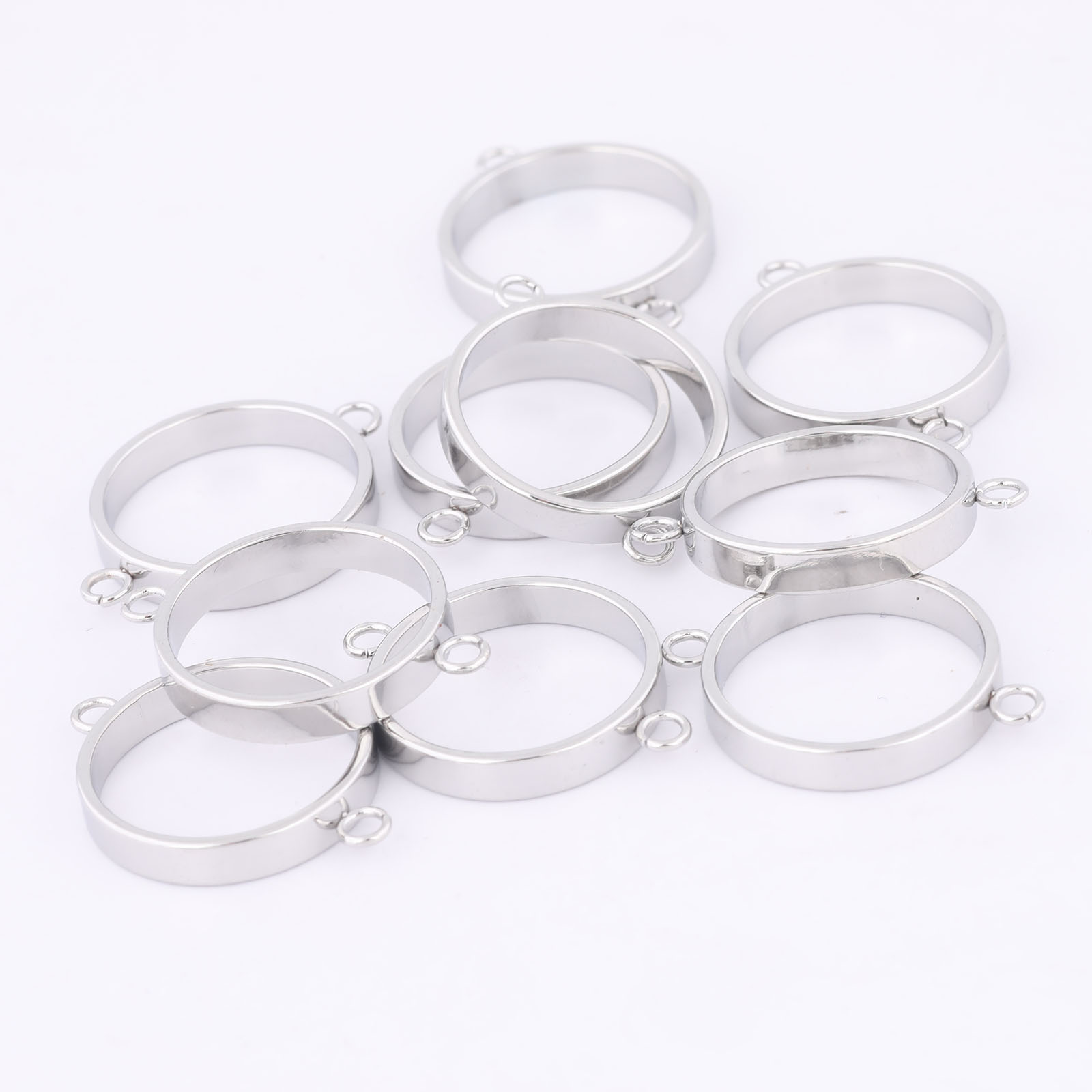 10 stuks roestvrij staal 14 mm - Bezels Pendant Resin recensie en prijs