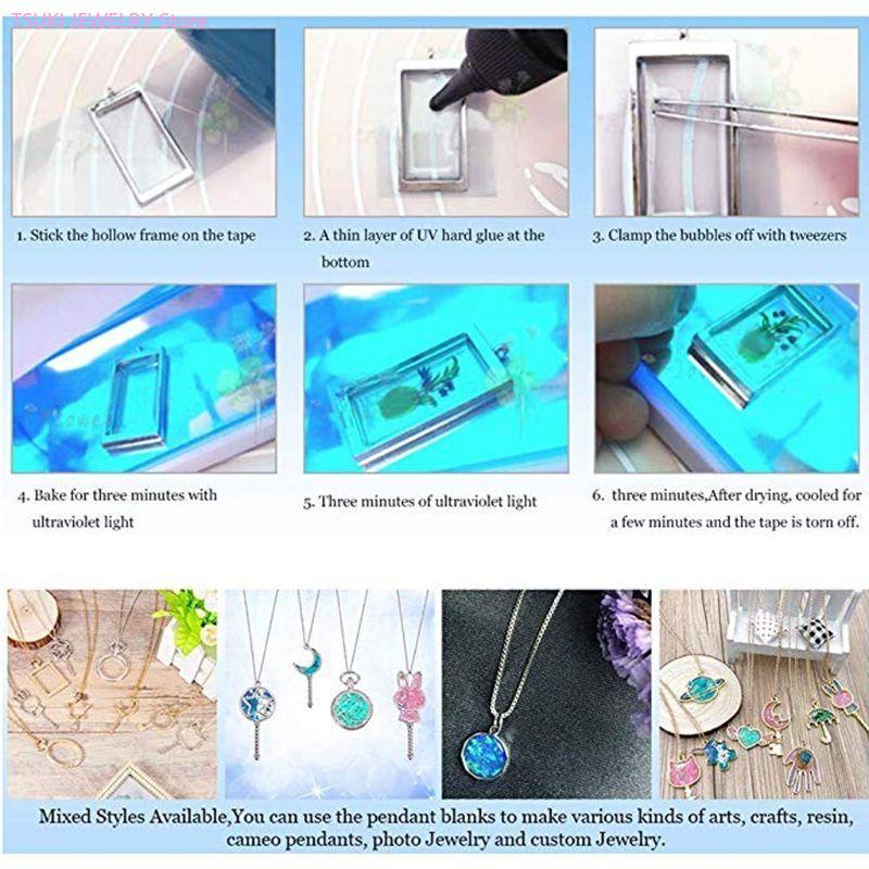 62KE 10x/set gouden honingraat - Bezels Pendant Resin recensie en prijs