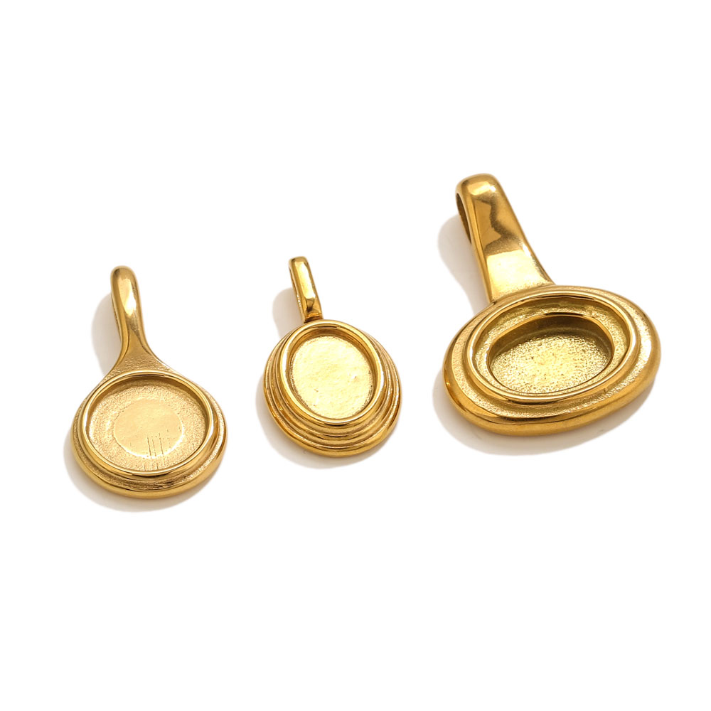 5 stuks roestvrij staal ronde  - Bezels Pendant Resin recensie en prijs