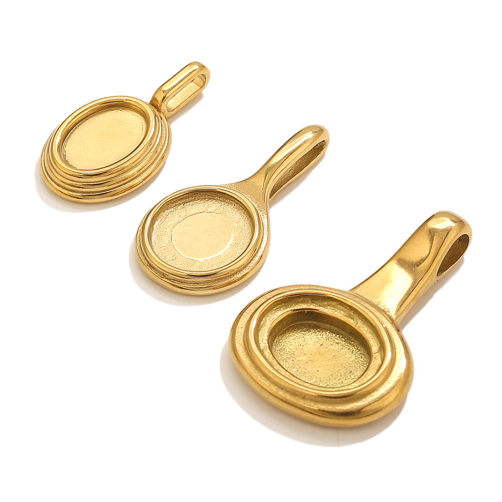 5 stuks roestvrij staal ronde  - Bezels Pendant Resin recensie en prijs
