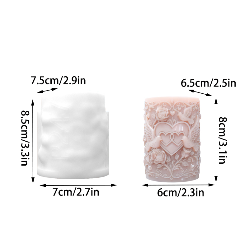 Dubbel hart verbonden witte du - Resin Art And Design recensie en prijs