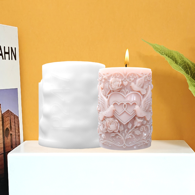 Dubbel hart verbonden witte du - Resin Art And Design recensie en prijs