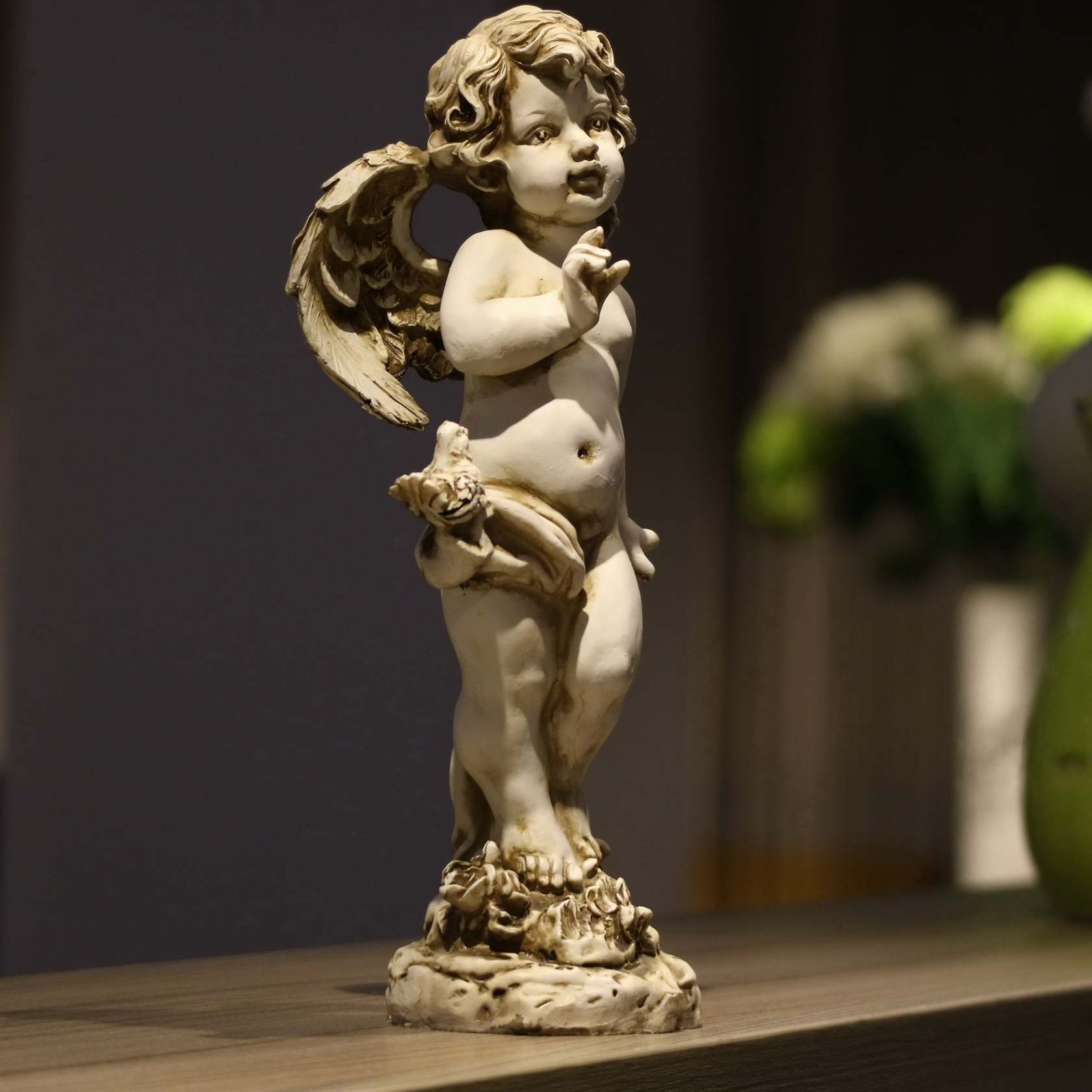 Retro hars engelbeeldje 29cm h - Resin Art Wedding Gift recensie en prijs