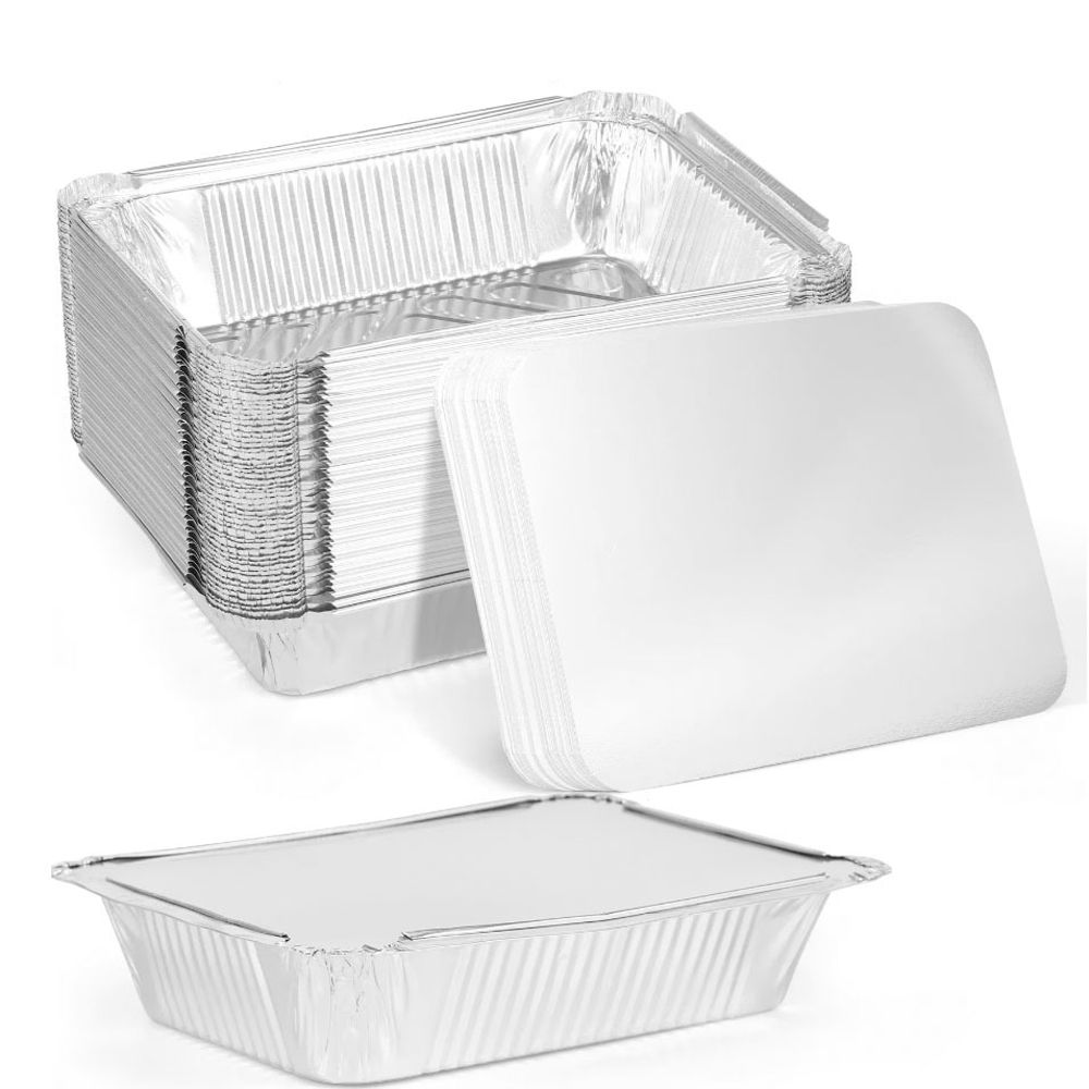 10PCS Nieuw Met Deksels Alumin - Tray Mold Rectangle recensie en prijs