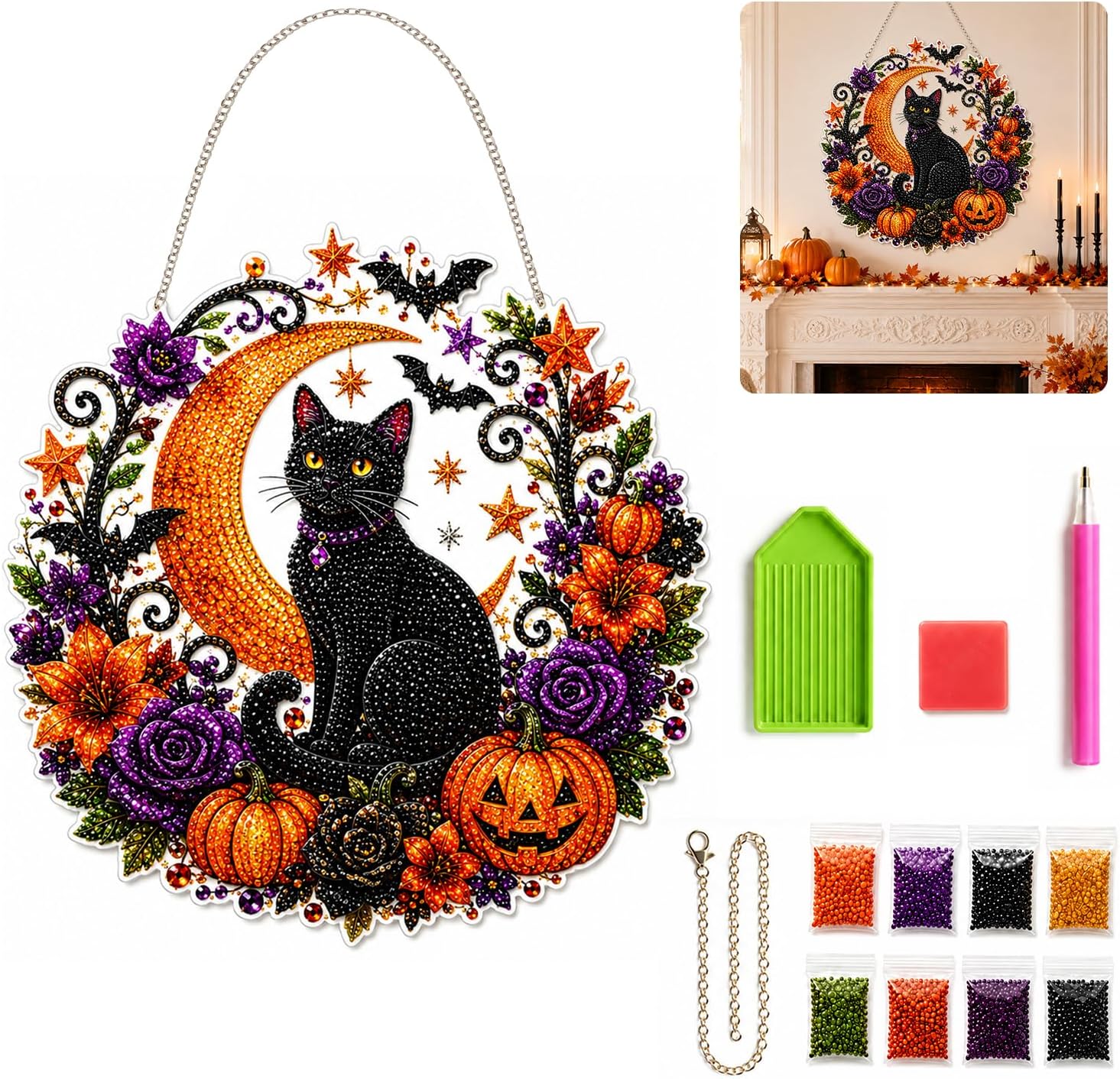 Halloween Pompoenen Diamantkun - Resin Art Flower recensie en prijs