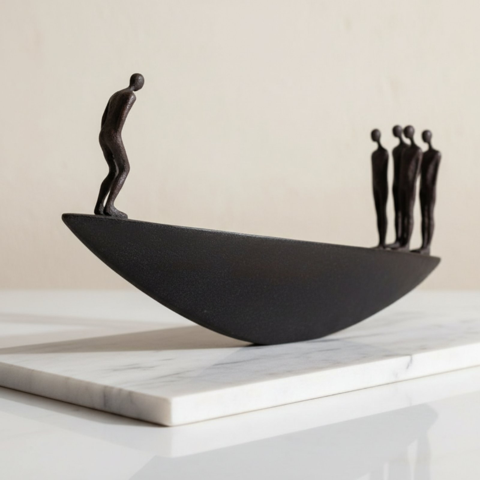 Modern hars zeilboot standbeel - Resin Art And Design recensie en prijs