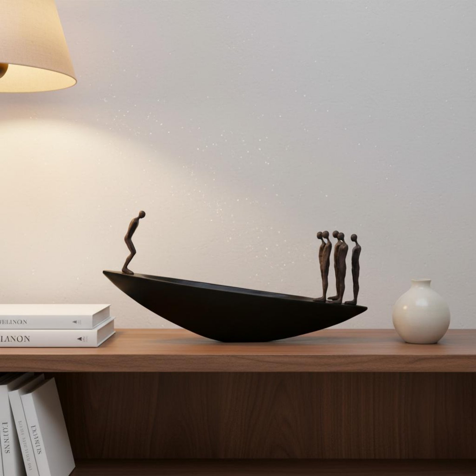 Modern hars zeilboot standbeel - Resin Art And Design recensie en prijs