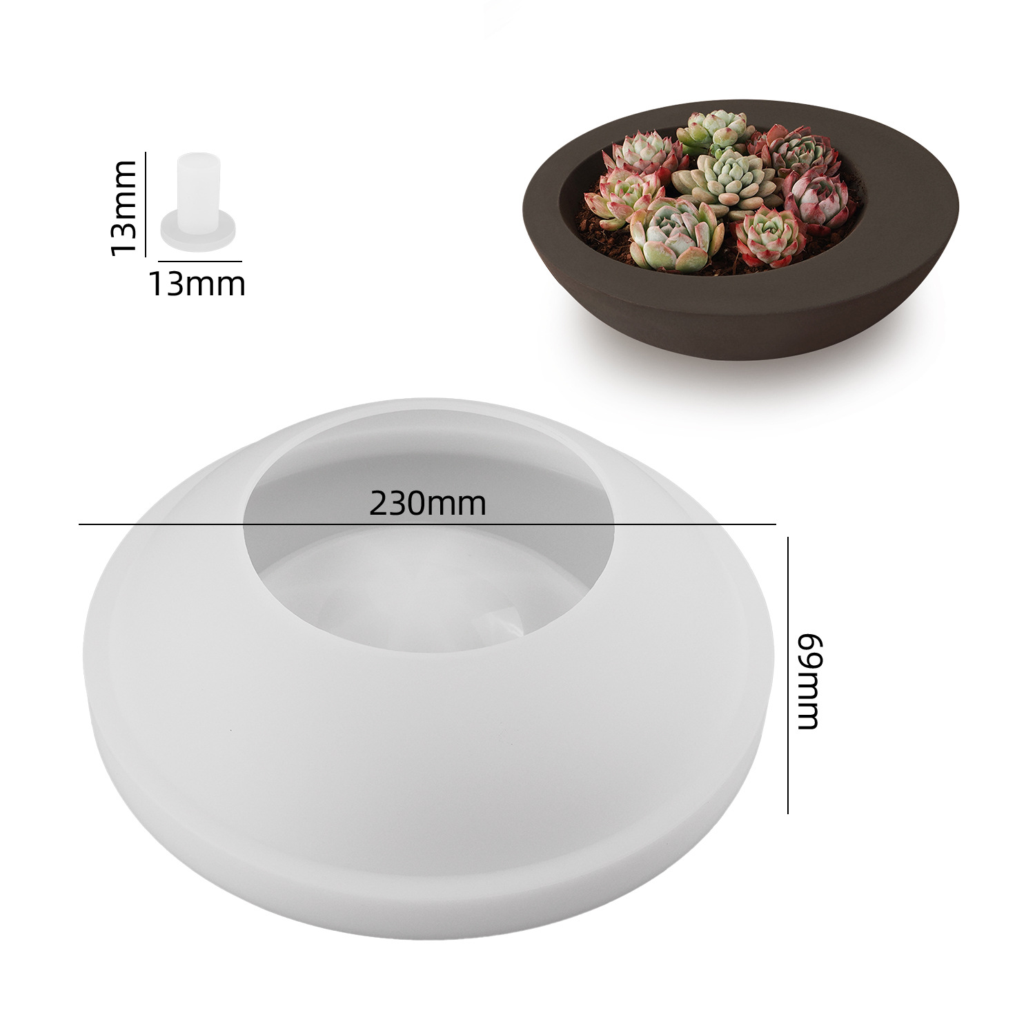 1pc onregelmatige ronde komvor - Tray Mold Rectangle recensie en prijs