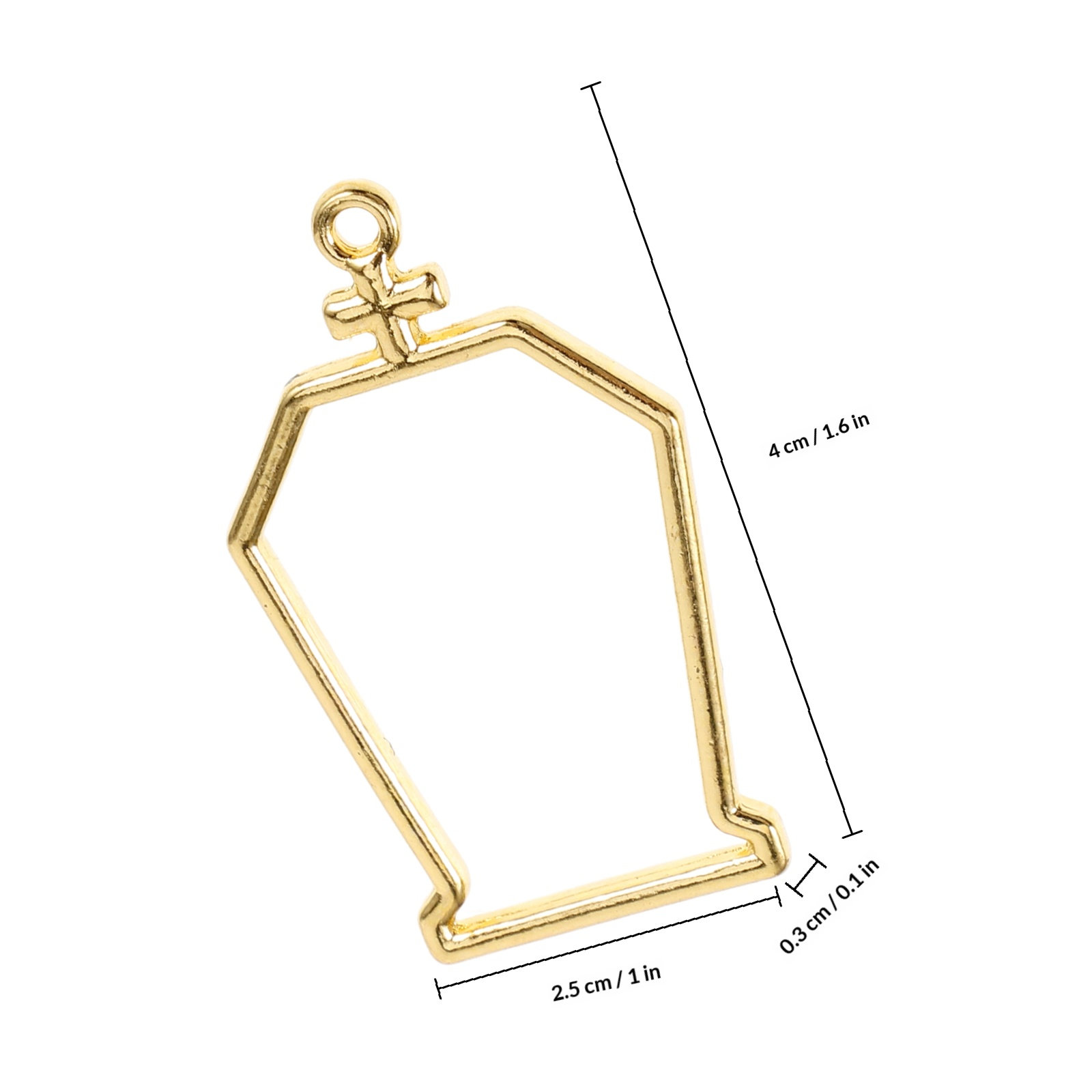 10 stuks kistvormige metalen h - Bezels Pendant Resin recensie en prijs