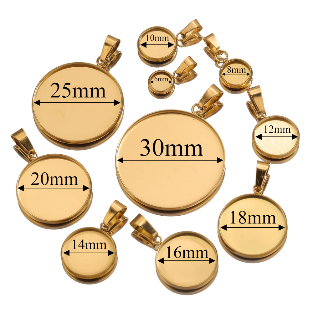 10st roestvrij staal gouden ha - Bezels Pendant Resin recensie en prijs
