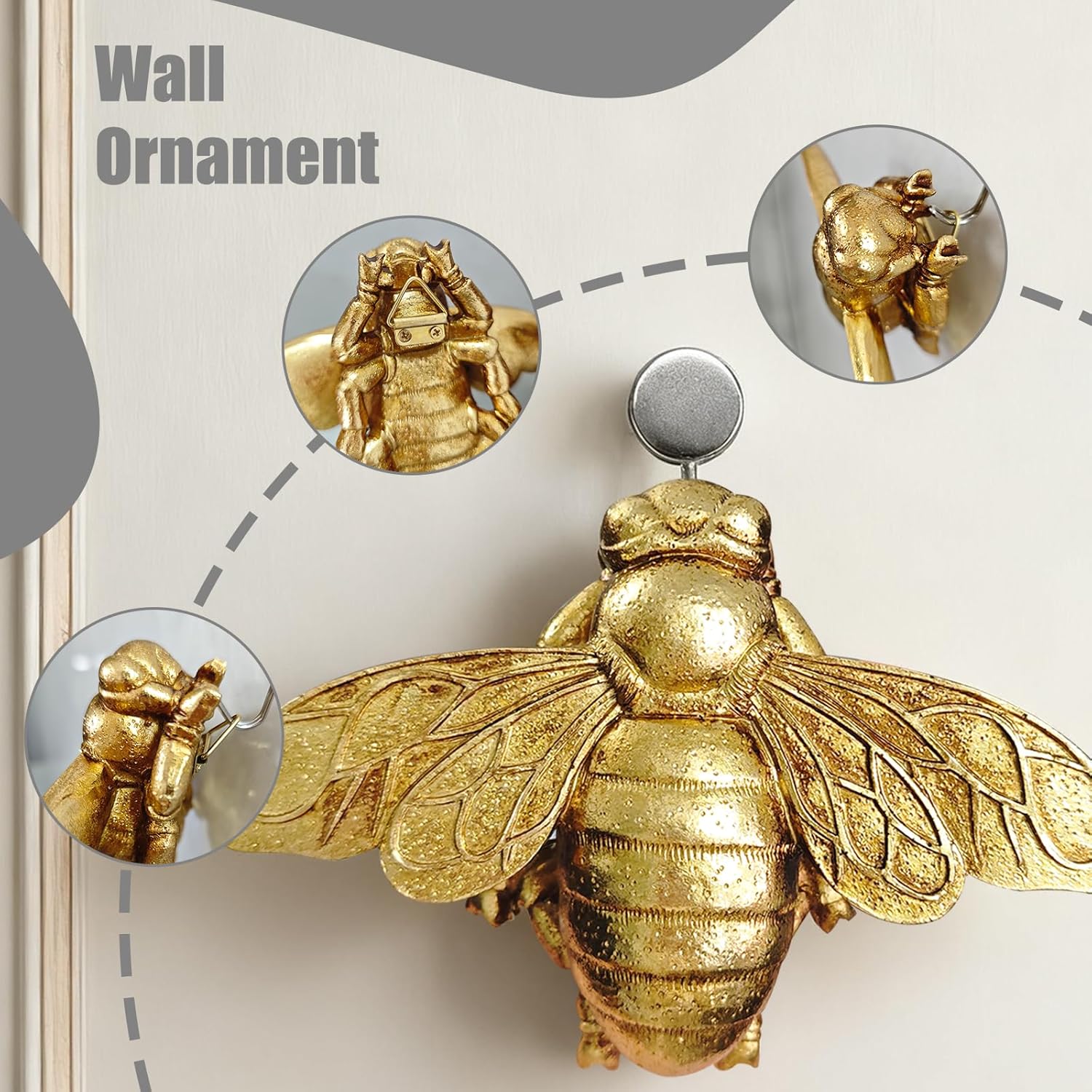 3D Gouden Bij Wanddecoratie, H - Resin Art Easy recensie en prijs