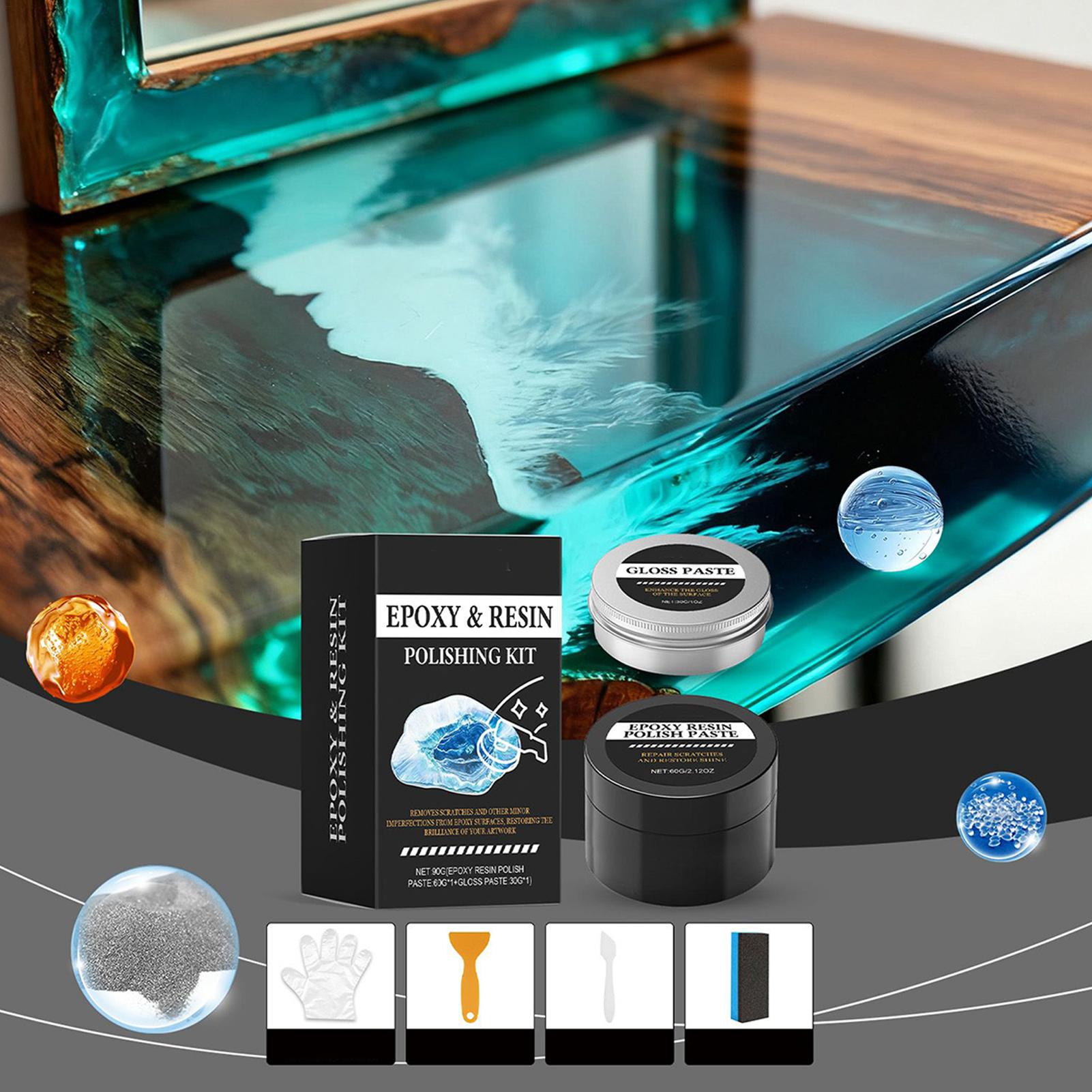 Epoxyhars polijstset - Romige  - Resin Art Set recensie en prijs
