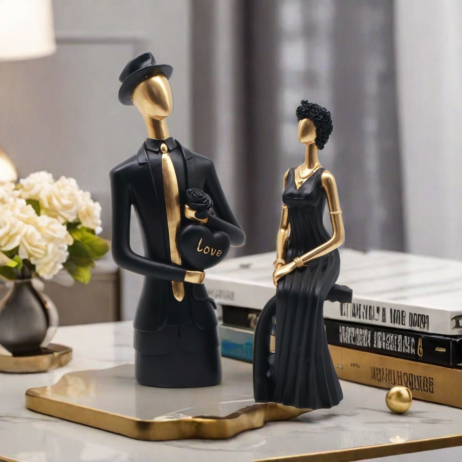 Decor Hars Sculptuur Scandinav - Resin Art Wedding Gift recensie en prijs