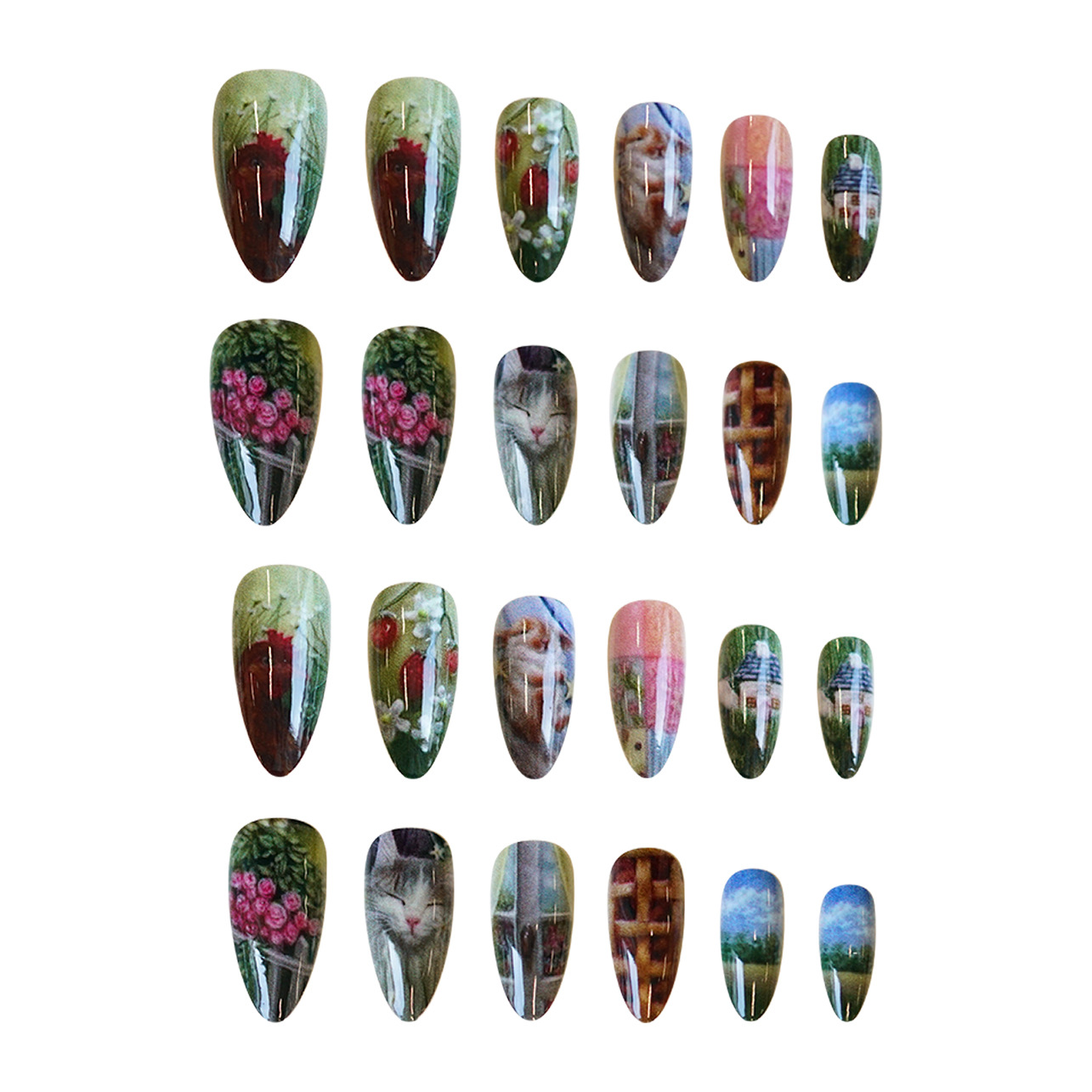 24 stuks pastorale stijl amand - Resin Art Flower recensie en prijs