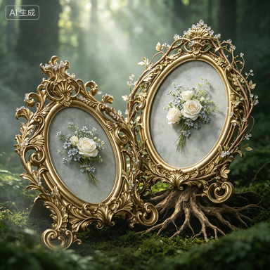 Retro gouden ovale hars fotoli - Resin Art Wedding Gift recensie en prijs